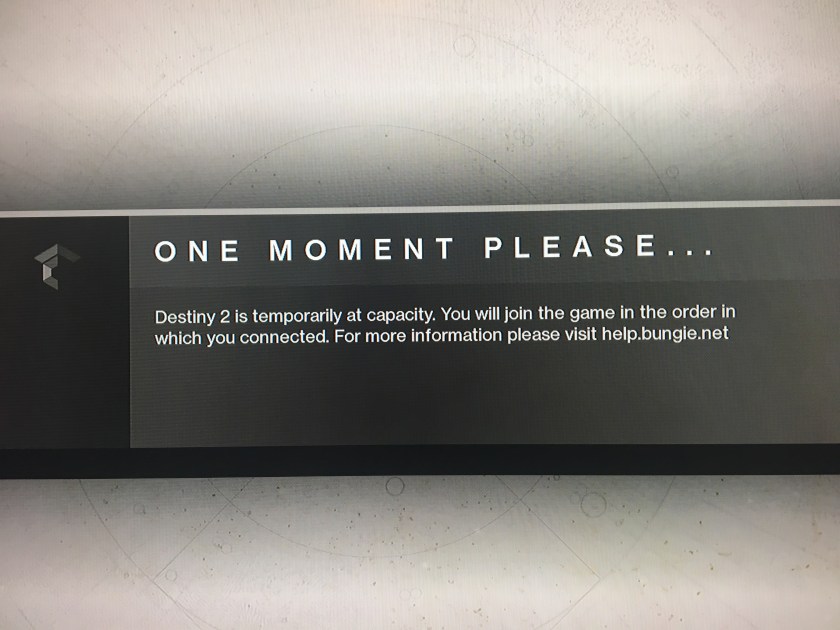 One Moment Please- Waiting screen